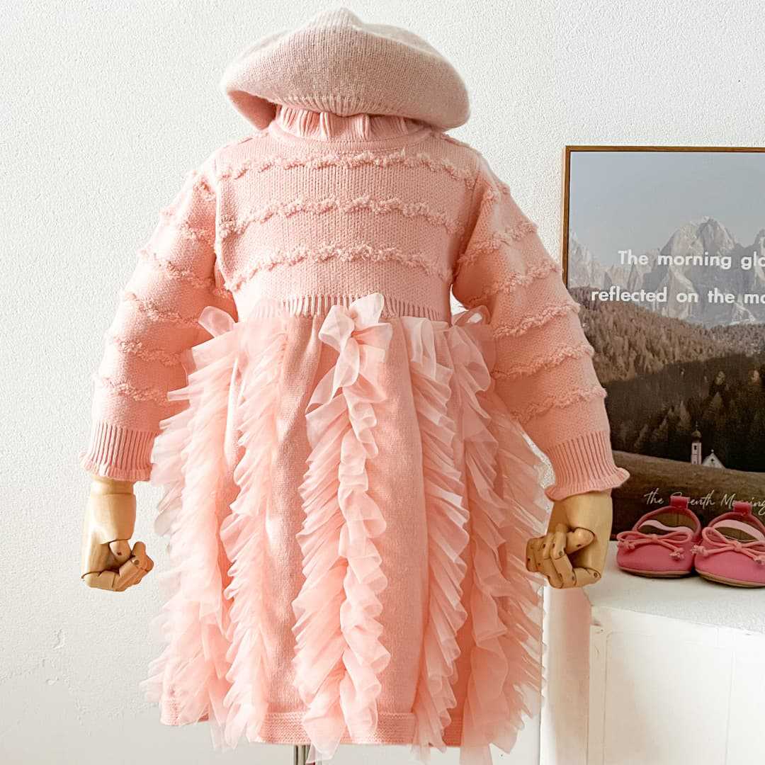 Vestido Infantil Tricô Babadinhos