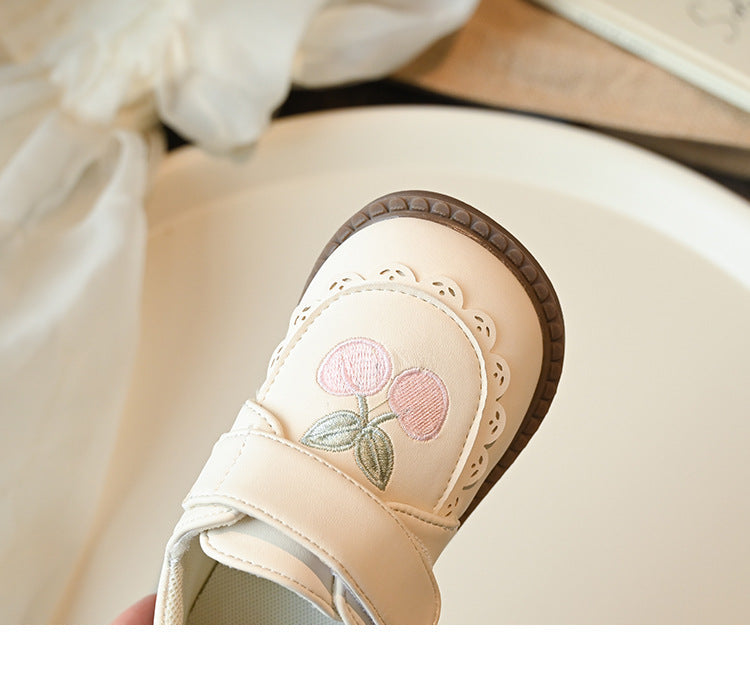 Sapato Infantil Cerejinhas com Velcro