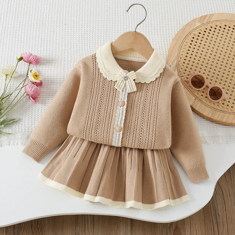 Conjunto Infantil de Tricô Lacinho