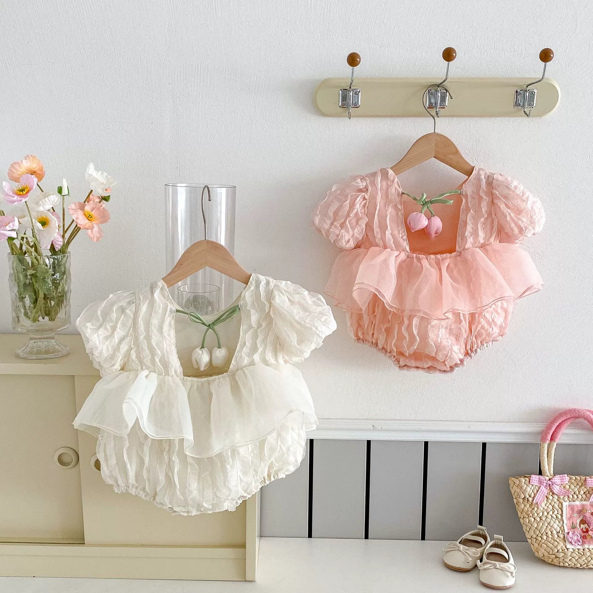 Body Infantil Feminino Bufante Florzinha
