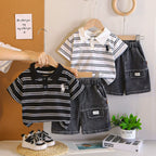 Conjunto Infantil Masculino Lístras e Jeans