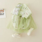 Body Infantil Verde Borboletinhas