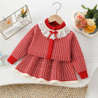 Conjunto Infantil Feminino Tricô Golinha de Renda