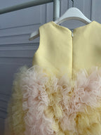 Vestido Infantil De Festa Amarelo