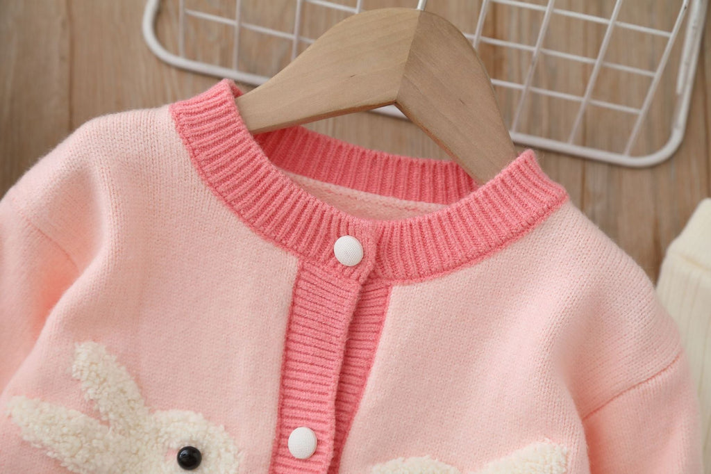 Conjunto Infantil de Tricô Coelhinho