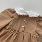 Vestido Infantil Gola Florzinhas