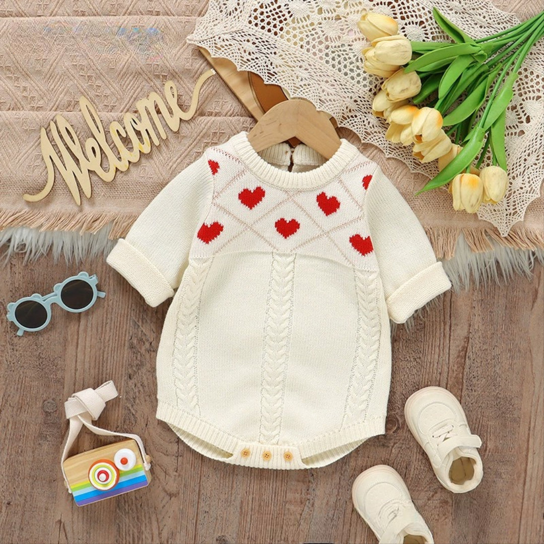 Body Infantil Feminino Tricõ Coração