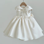 Vestido Infantil de Festa Gola Lacinho