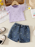 Conjunto Infantil Feminino Florzinhas