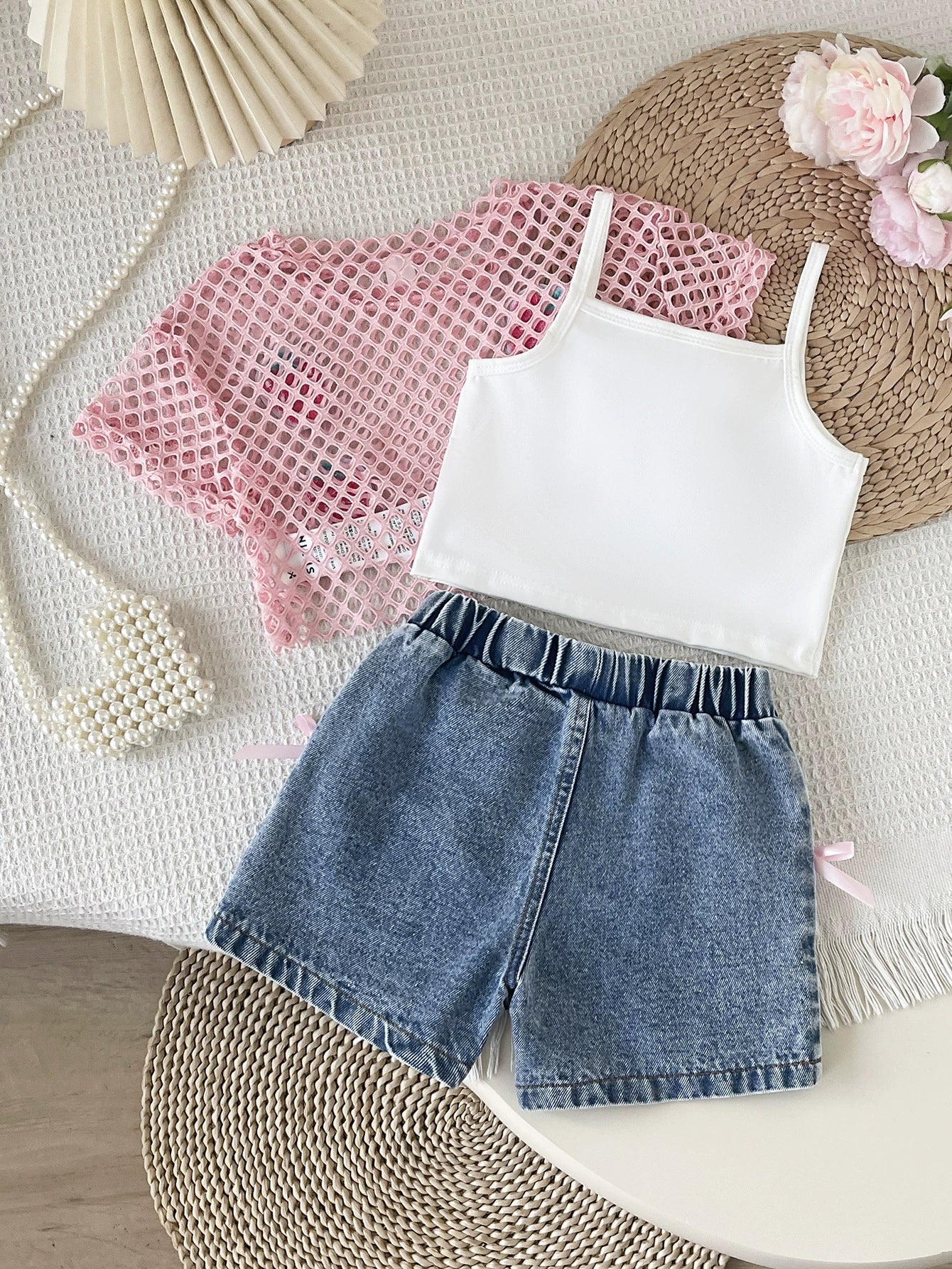 Conjunto Infantil Moranguinhos e Jeans