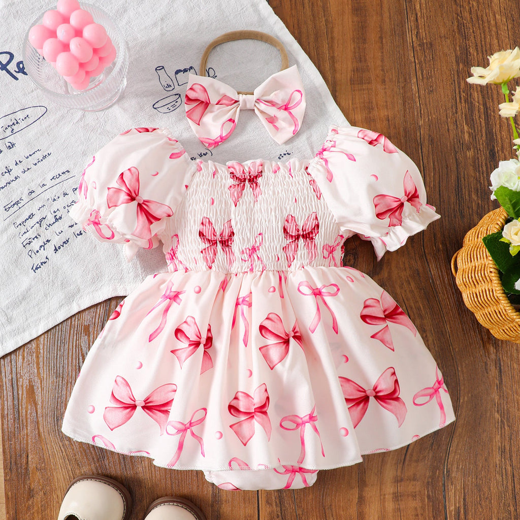 Vestido Infantil Verão Lacinhos