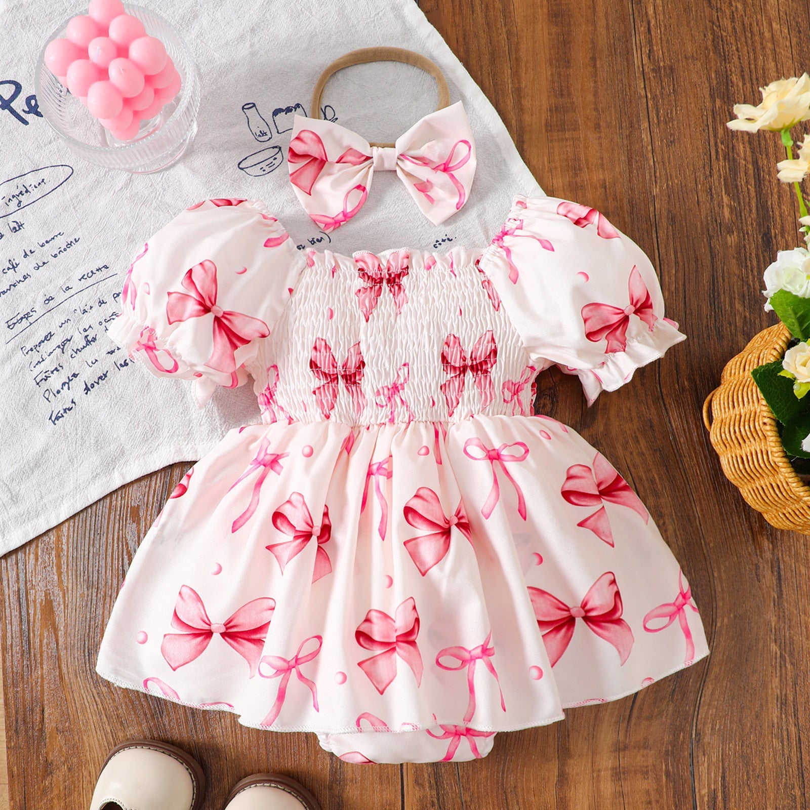 Vestido Infantil Verão Lacinhos