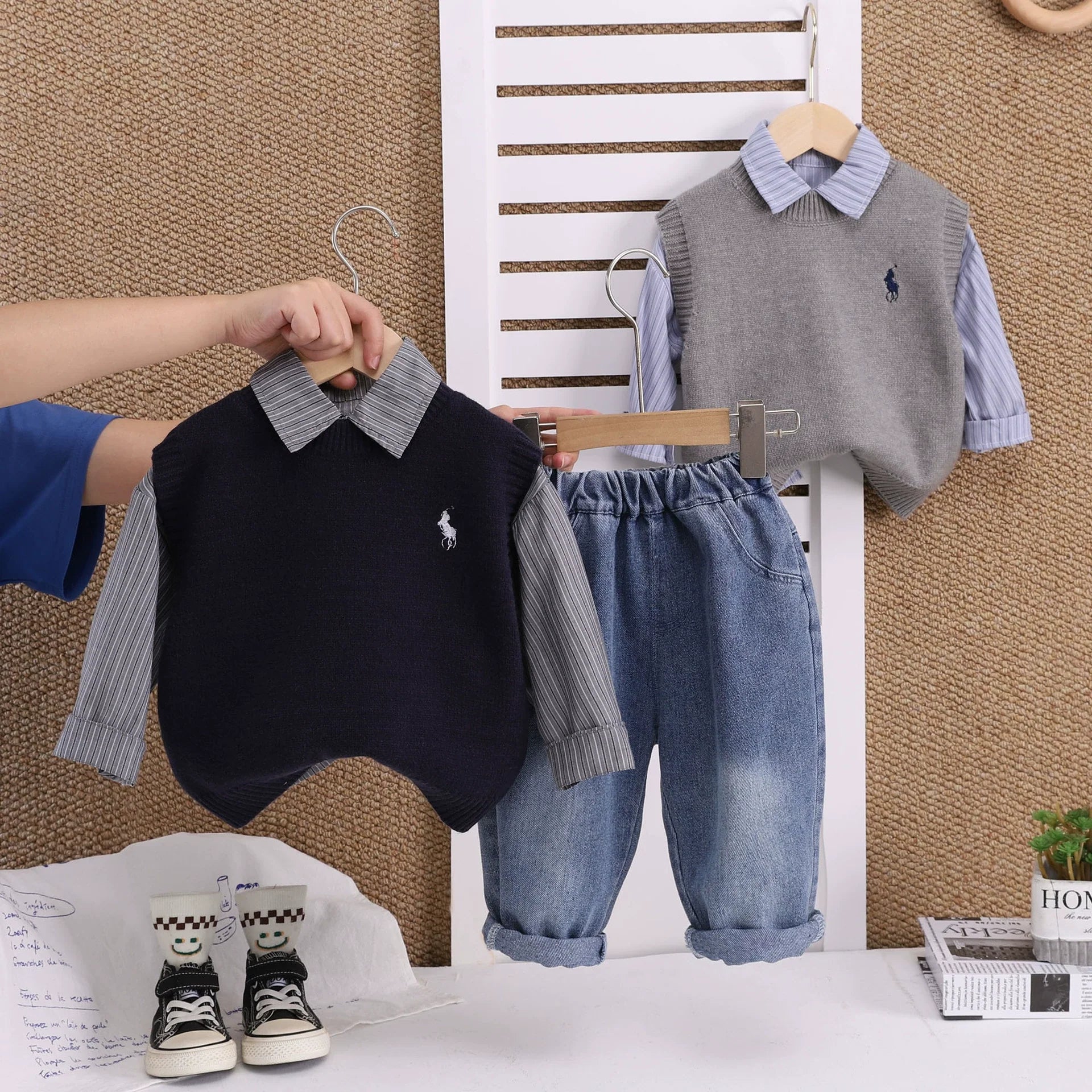 Conjunto Infantil 3 Peças Polo