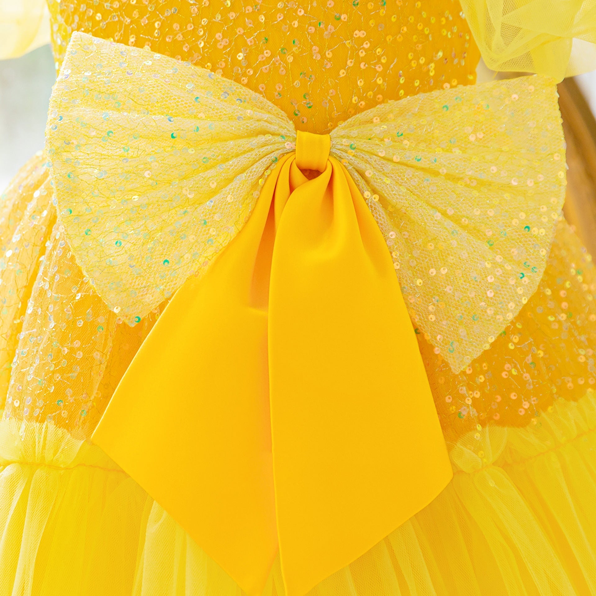 Vestido Infantil De Festa Brilhos Lacinho