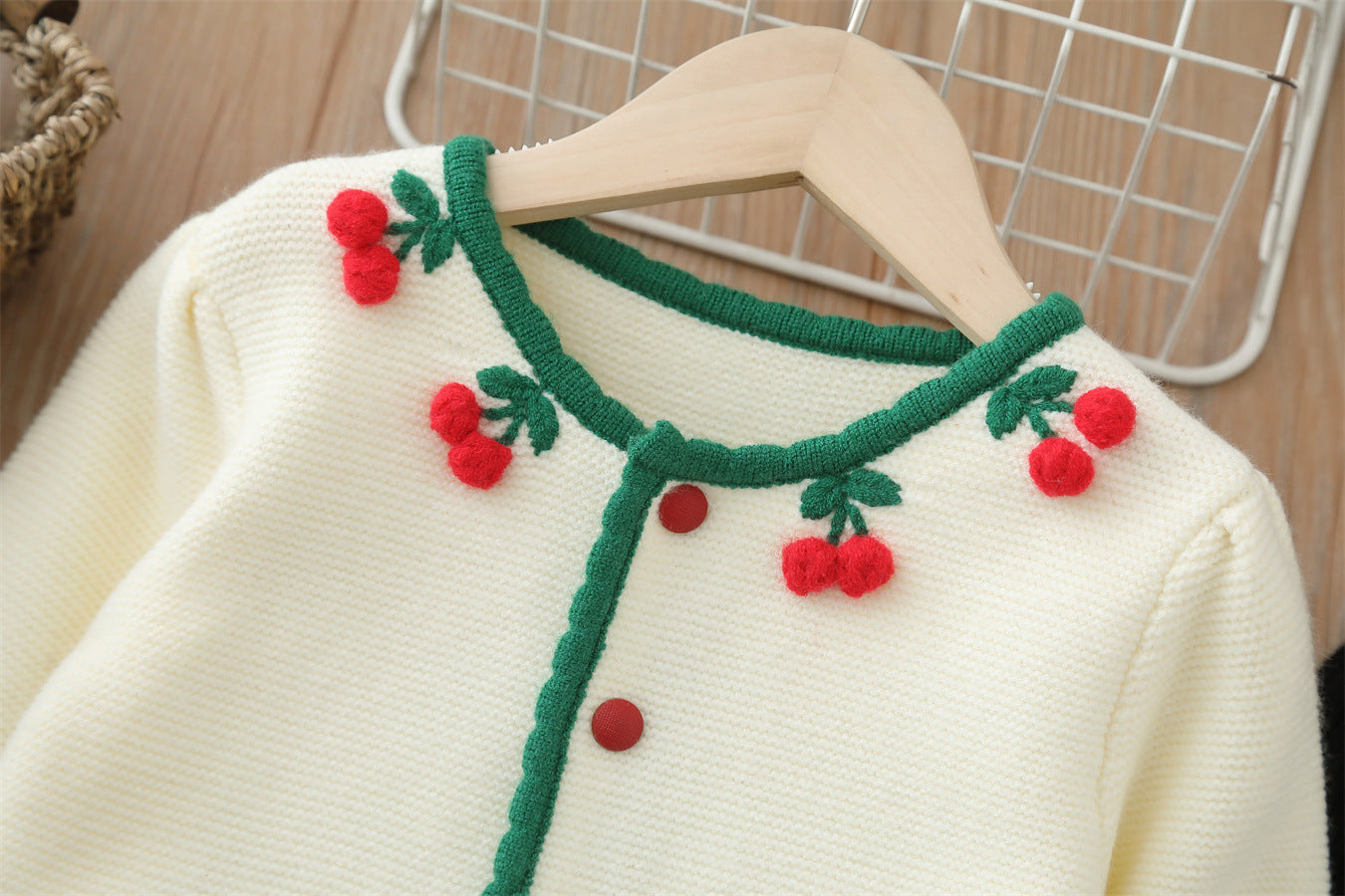 Conjunto Infantil Feminino Inverno Cerejinhas