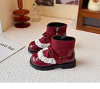 Bota Infantil Lacinho com Rendinha