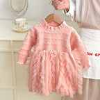 Vestido Infantil Tricô Babadinhos