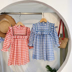 Vestido Infantil Gola Xadrez