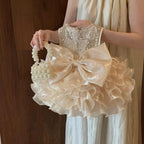 Vestido Infantil De Festa Glamour Lacinho