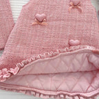 Conjunto Infantil Tweed Love Lacinho