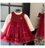 Vestido Infantil Lacinhos + Manga Longa