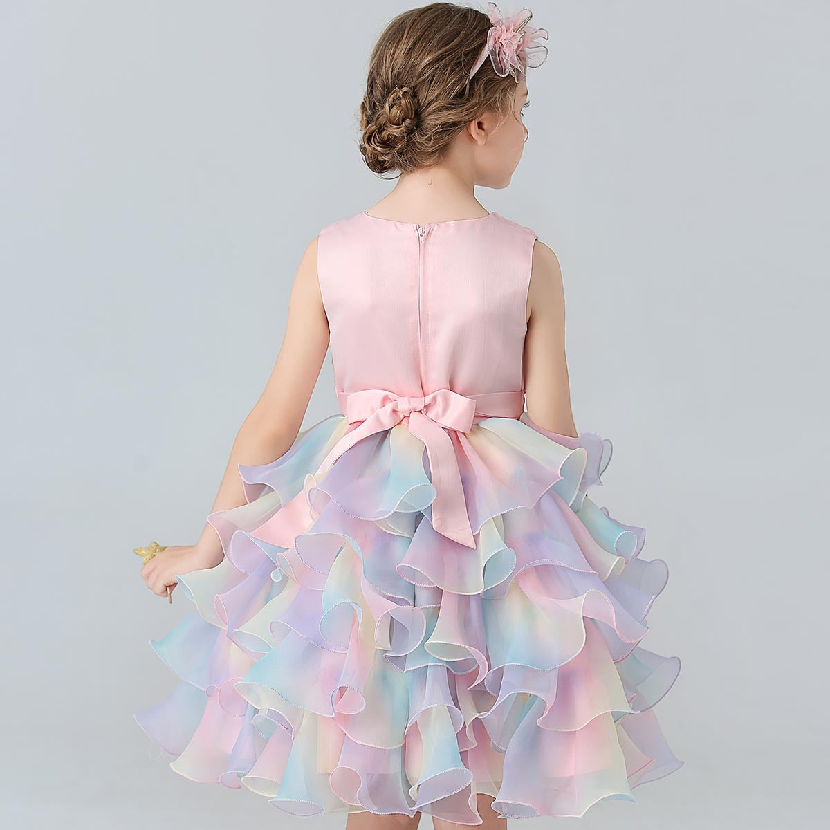 Vestido Infantil Camadas Colors