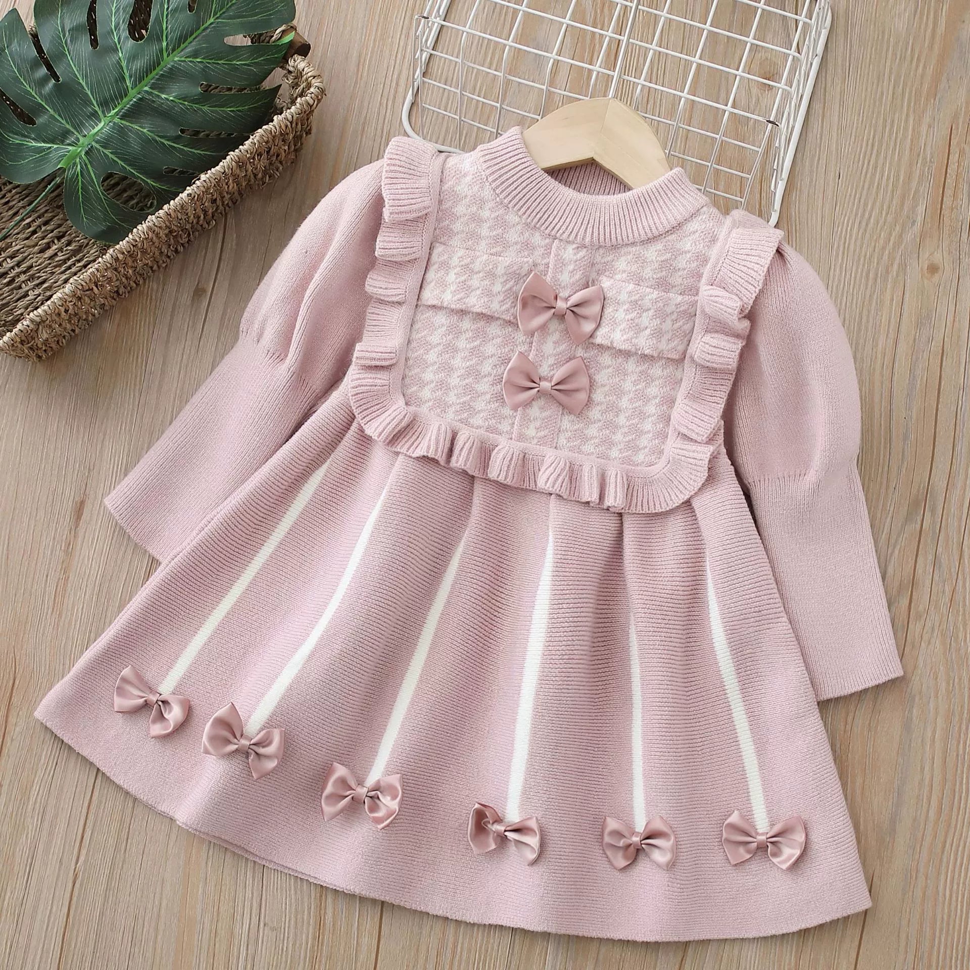 Vestido Infantil Tricõ Lacinhos