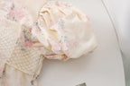 Body/ Vestido Infantil Flores Lacinho
