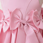 Vestido De Festa Infantil Laços Costa Trançadinha