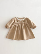 Vestido Infantil Bordadinho Florzinhas