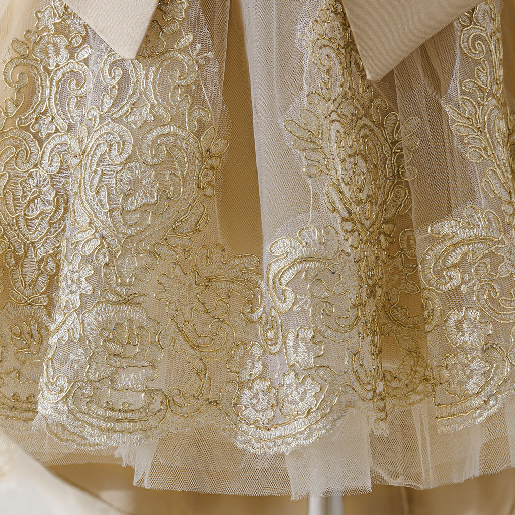Vestido de Festa Infantil Renda e Laço