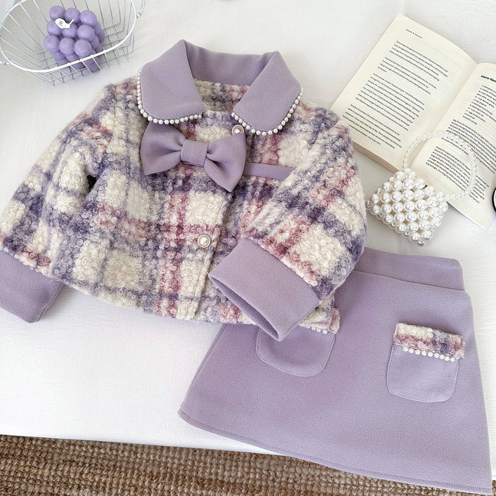 Conjunto Infantil Feminino Inverno Pérolas