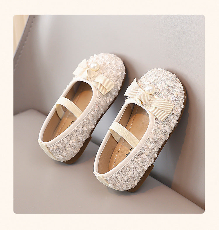 Sapato Infantil Brilhante Pérola