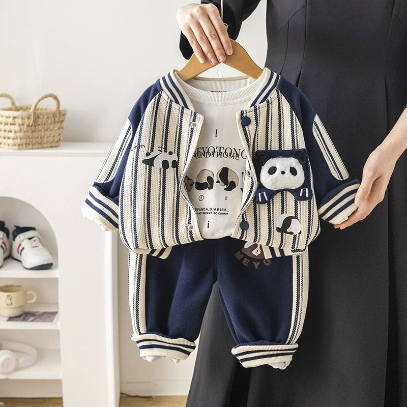 Conjunto Infantil Masculino Lístras Pandinha