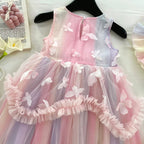 Vestido Infantil Tule Borboletinhas