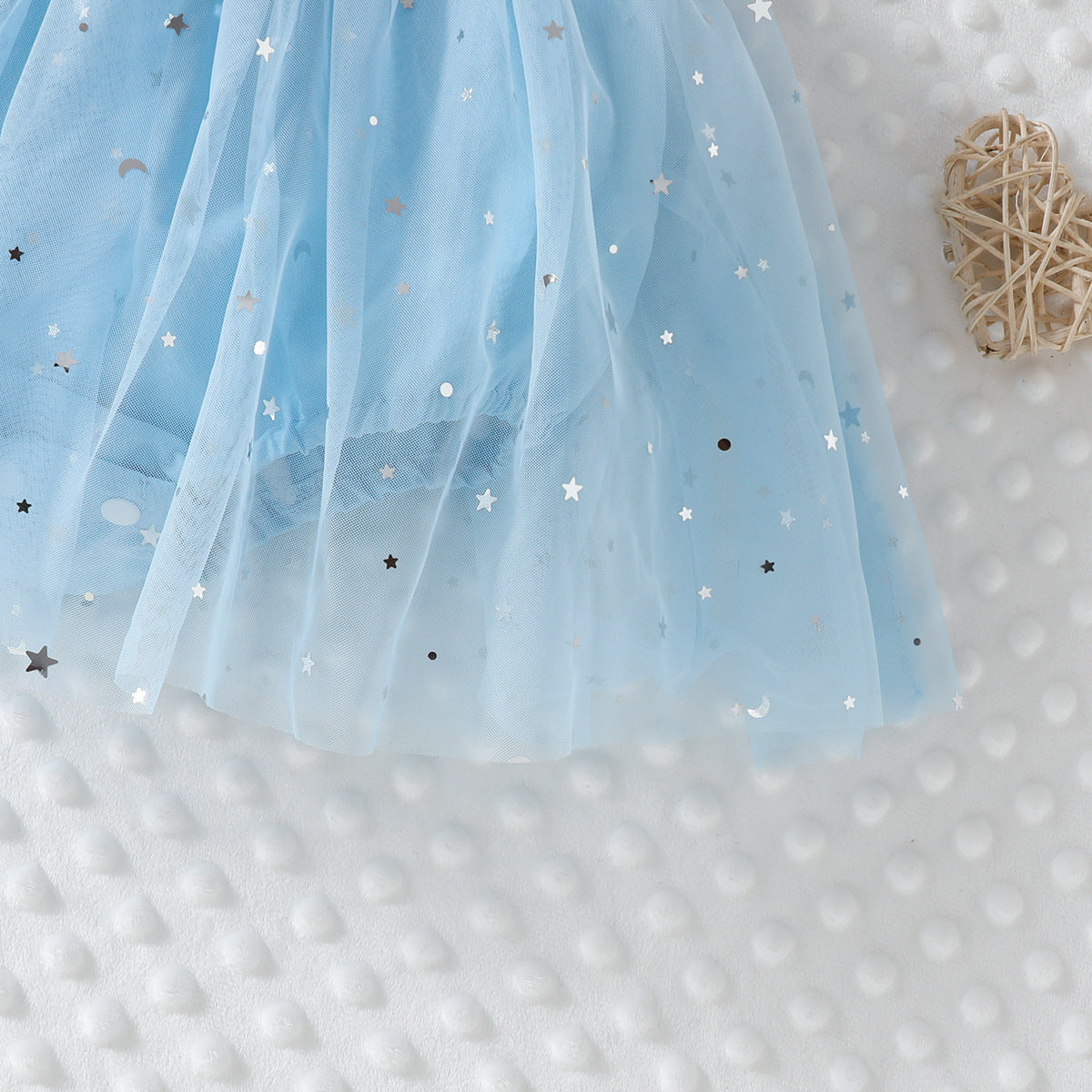 Vestido Infantil Tule  Estrelinhas