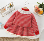 Conjunto Infantil Feminino Tricô Golinha de Renda