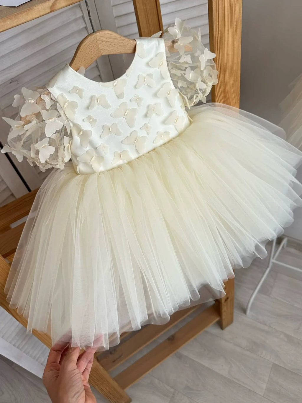 Vestido de Festa Tule Borboletinhas