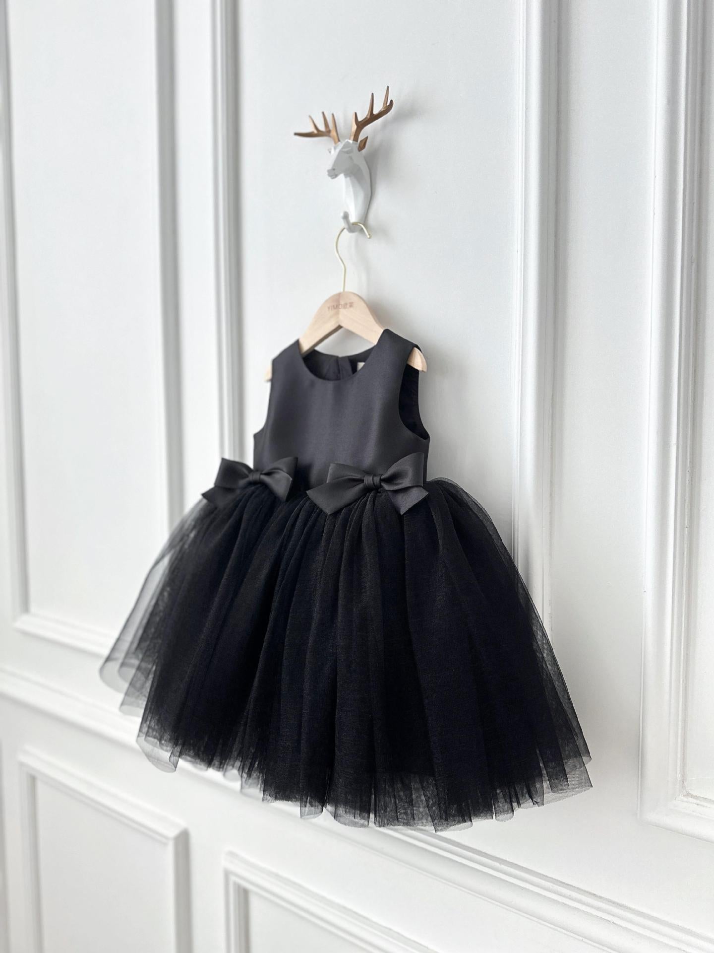 Vestido Infantil Cetim Lacinho