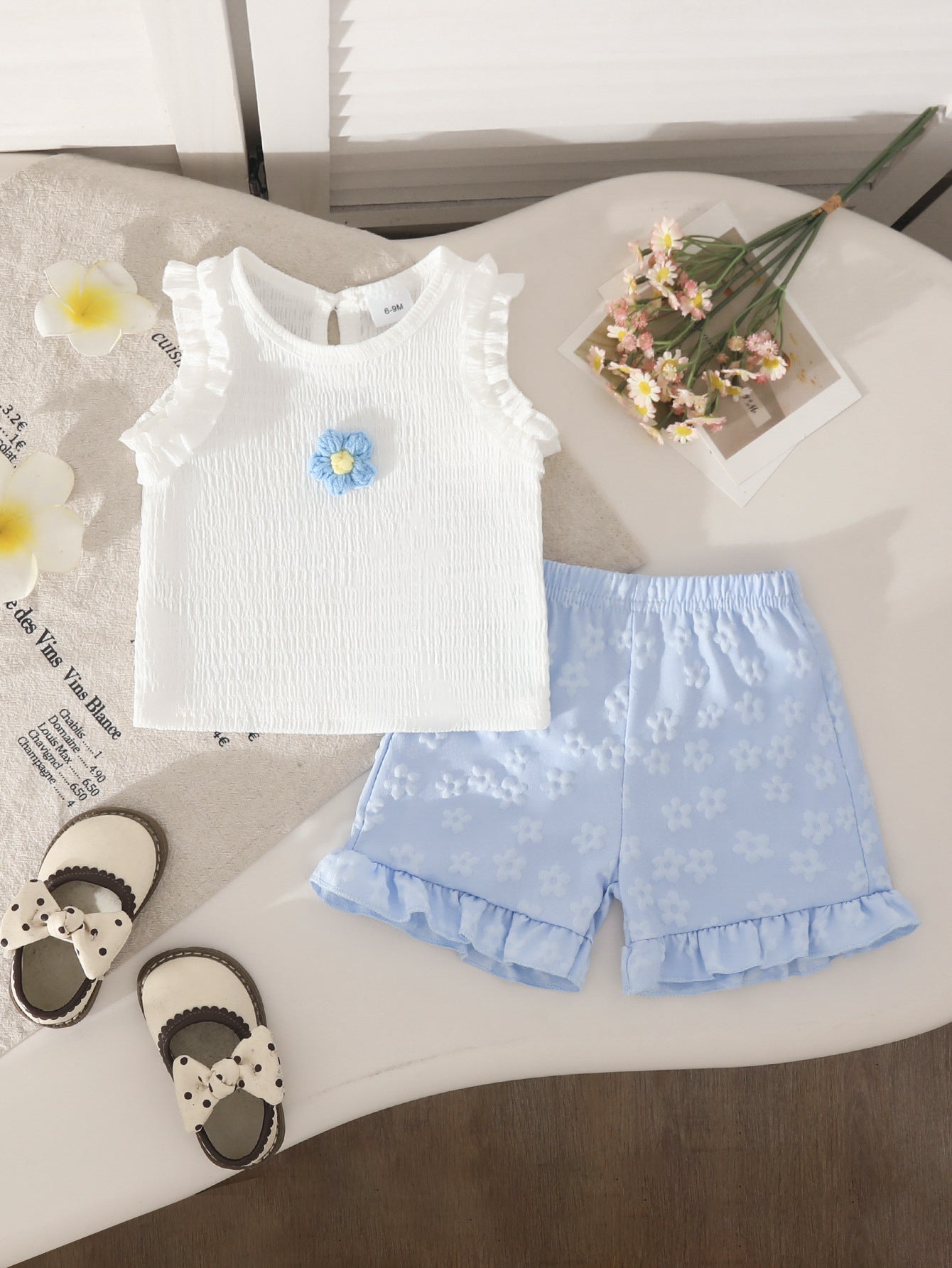 Conjunto Infantil Verão Flores