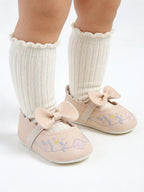 Sapato Infantil Floral Lacinho