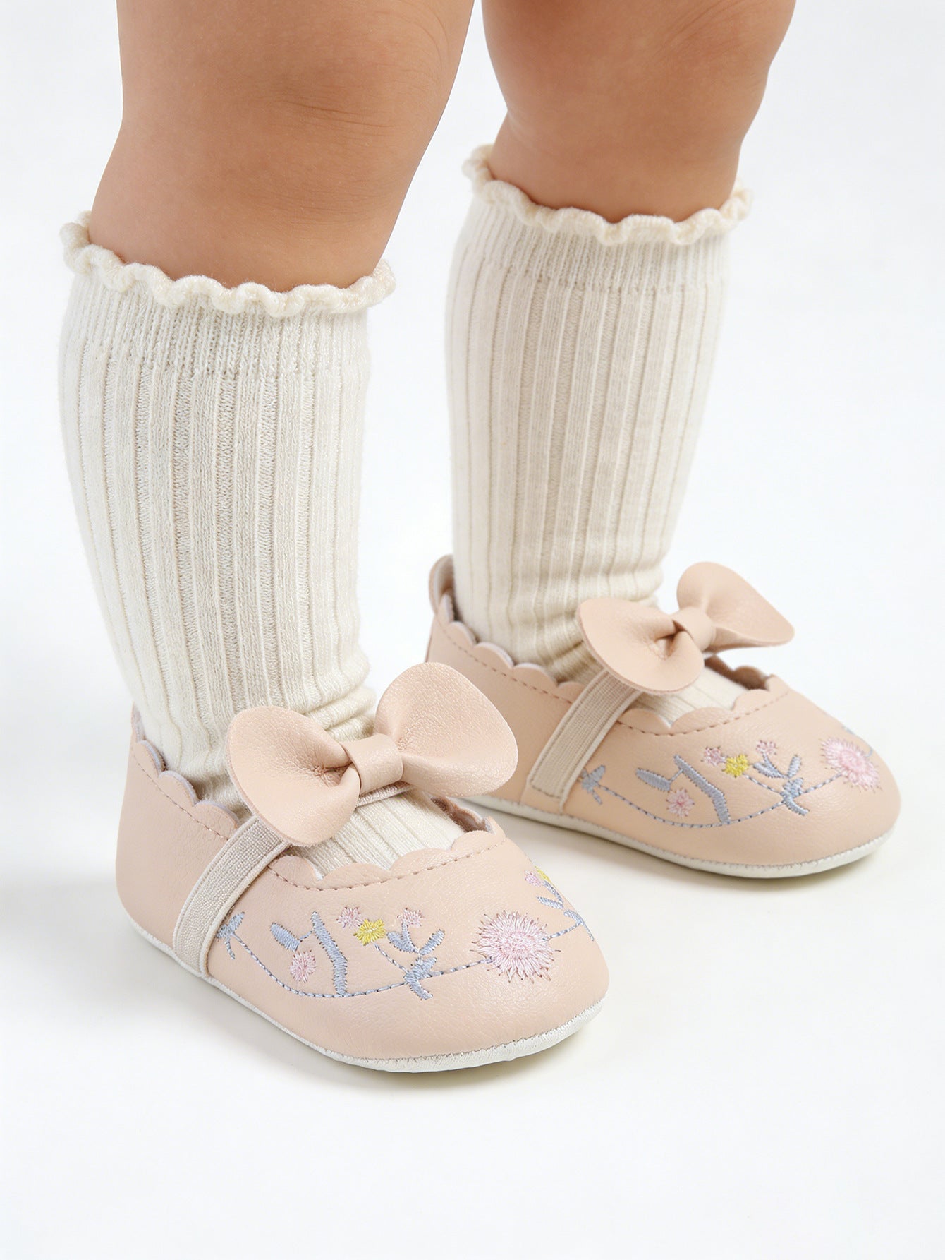 Sapato Infantil Floral Lacinho