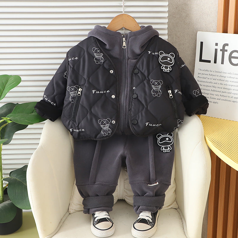 Conjunto Infantil Inverno Acolchoado Ursinho