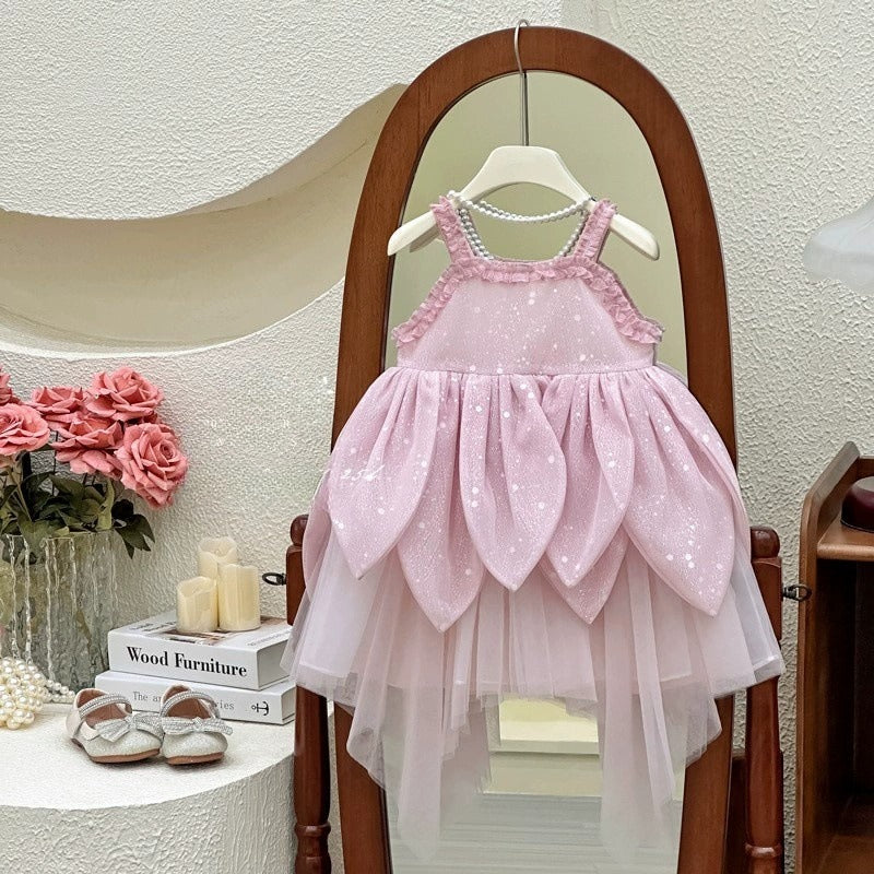 Vestido De Festa Infantil Rosa Fadinha