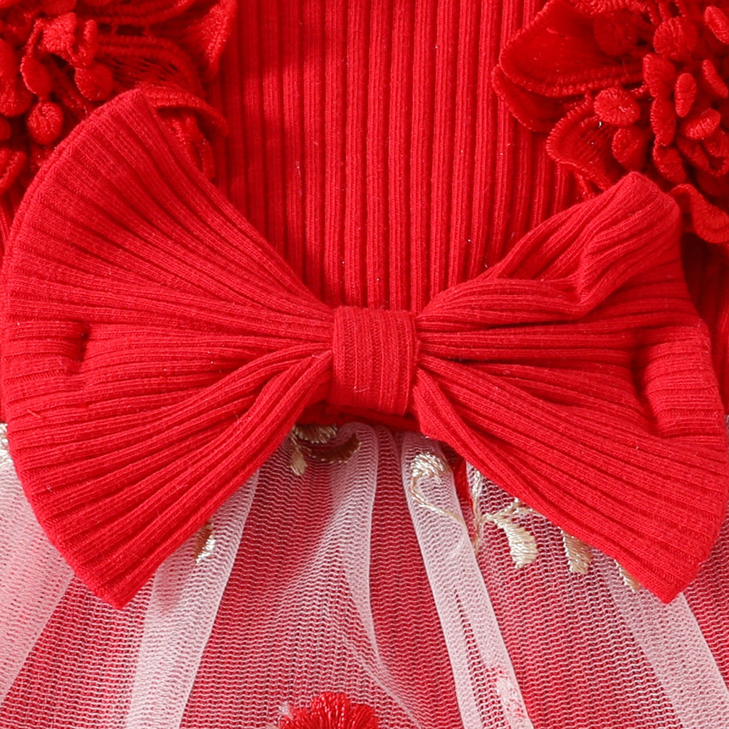 Body Infantil Feminino Floral Lacinho