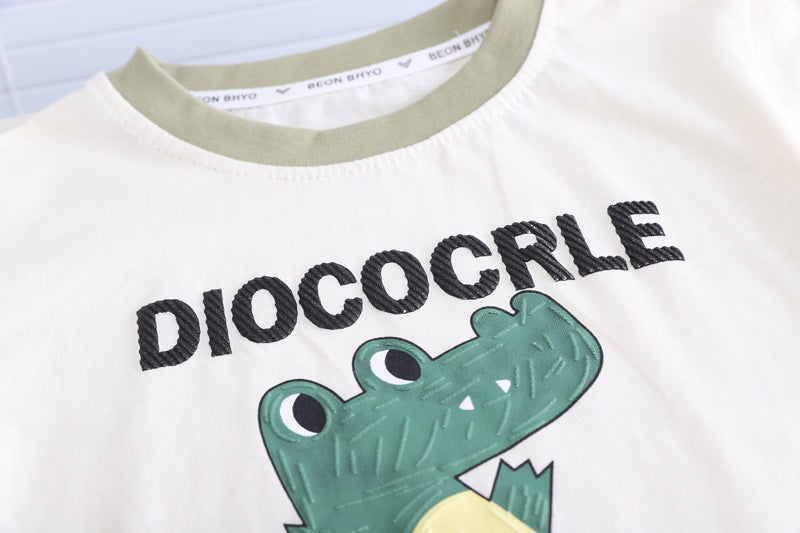 Conjunto Infantil Masculino Dino Bolsinha