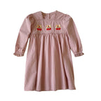 Vestido Infantil Manga Longa Cerejinhas