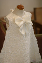 Vestido Infantil Rendado e Lacinho