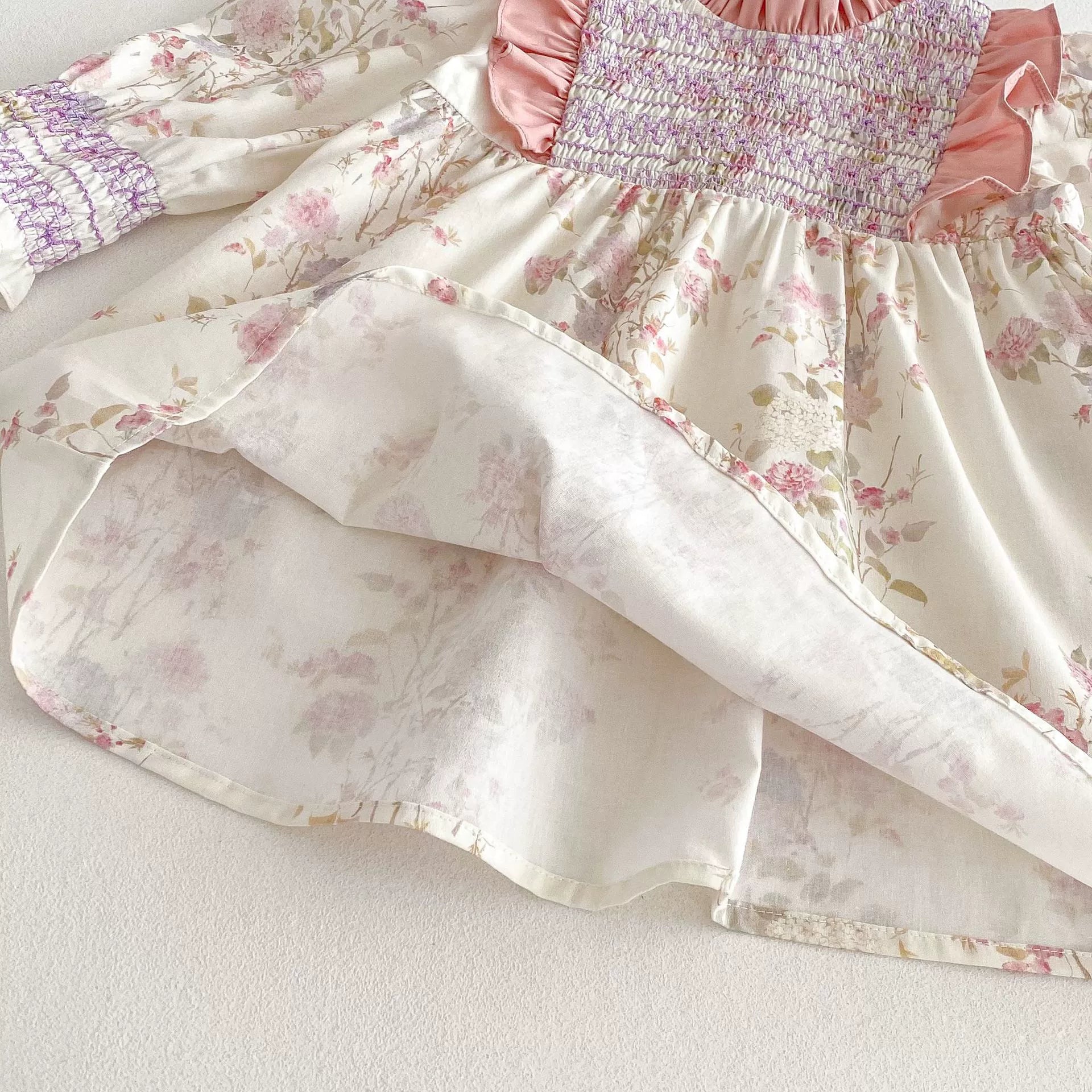 Vestido Infantil Babadinho Flores