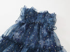 Vestido Infantil Azul Delicado